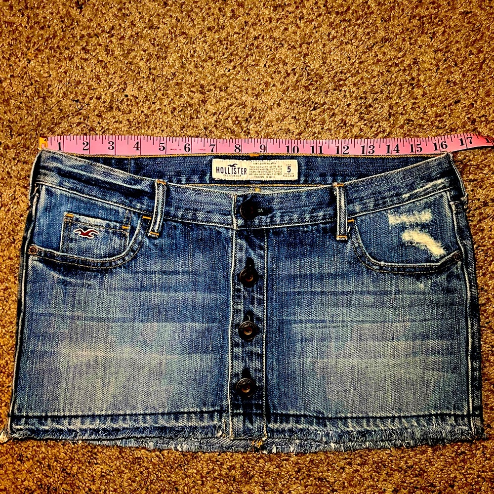 Hollister size 5 button up skirt